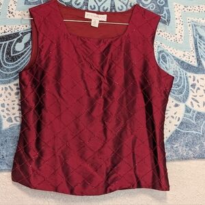 Beaded Silk Camisole Red 8 Coquette Romantic Whimsigoth Glam Goth Witchy Fairy